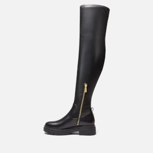 Michael kors black outlet knee high boots