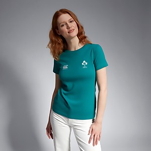 WOMENS IRFU COTTON T-SHIRT GREEN