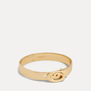 Coach C Buckle Gold Tone Bracelet