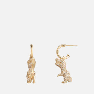 Coach Rexy Crystal and Gold-Tone Earrings