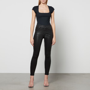 Good American Good Legs Coated Denim Jeans Coggles