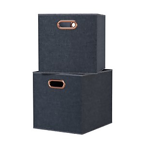 Clever Cube Fabric Insert - Set of 2 - Woven Marine