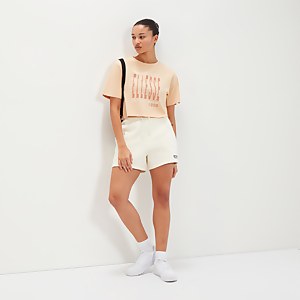Women's Volia Crop T-Shirt Light Brown - 14