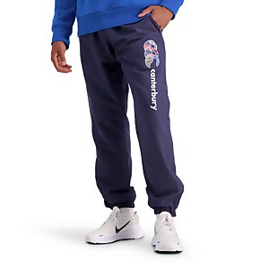 Mens Uglies Tapered Cuff Stadium Pant in Blue