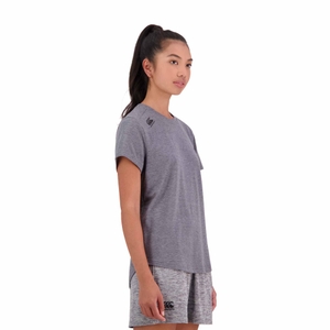 WOMENS VAPODRI SHORT SLEEVE TEMPO T-SHIRT IN GREY