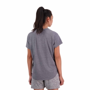 WOMENS VAPODRI SHORT SLEEVE TEMPO T-SHIRT IN GREY