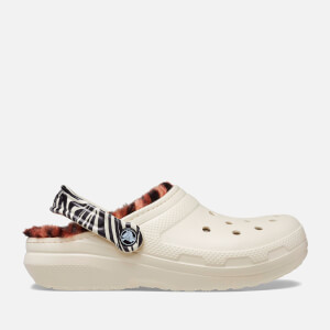 White crocs with cheetah print online strap