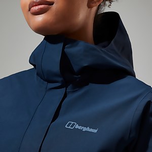 Omeara Lange Jacke für Damen - Dunkelblua