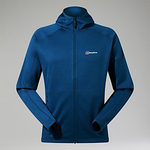 Men's URB Spitzer InterActive Hooded Fleece Jacket - Turquoise/Blue