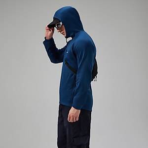Men's URB Spitzer InterActive Hooded Fleece Jacket - Turquoise/Blue