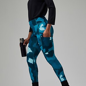 Zannia 7/8 Leggings für Damen - Türkis/Dunkelblua