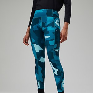 Zannia 7/8 Leggings für Damen - Türkis/Dunkelblua