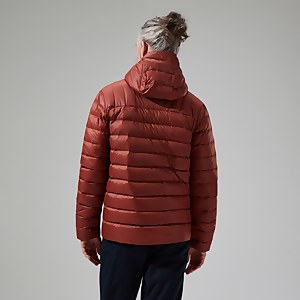 Silksworth Daunenjacke mit Kapuze für Herren - Rot