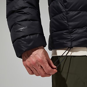 Silksworth Daunenjacke mit Kapuze für Herren - Schwarz