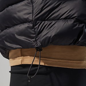 Silksworth Daunenjacke mit Kapuze für Herren - Schwarz