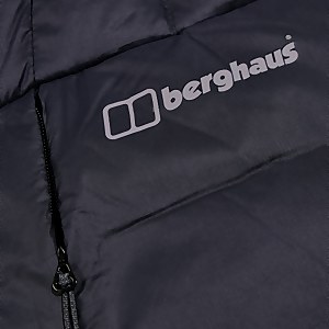 Silksworth Daunenjacke mit Kapuze für Herren - Schwarz