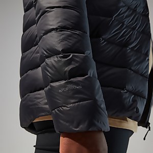 Silksworth Daunenjacke mit Kapuze für Herren - Schwarz