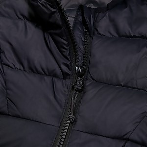 Silksworth Daunenjacke mit Kapuze für Herren - Schwarz