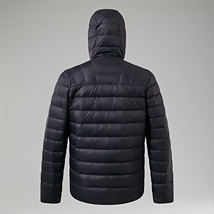 Silksworth Daunenjacke mit Kapuze für Herren - Schwarz