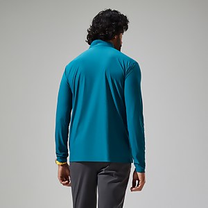 Men's 24/7 Half Zip Long Sleeve Tech Tee - Turquoise