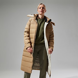 Women's Embo 4in1 Down Insulated Long Jacket - Natural