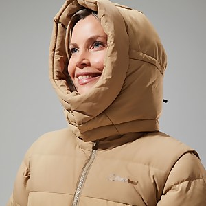 Women's Embo 4in1 Down Insulated Long Jacket - Natural