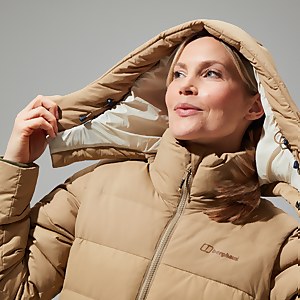 Women's Embo 4in1 Down Insulated Long Jacket - Natural