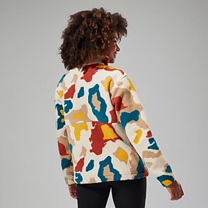 Women's Hawksker Half Zip Fleece - Red/Natural/Yellow/Turquoise