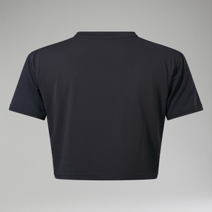 Wayside Boxy Funktions-T-Shirt für Damen Schwarz
