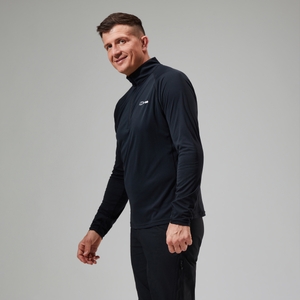 Trailblaze Half-Zip Funktions-Shirt für Herren Schwarz