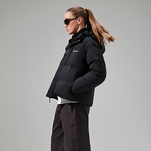 Women's Saffren Hooded Down Insulated Jacket - Black