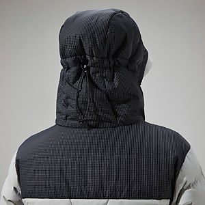 Women's Saffren Hooded Down Insulated Jacket - Grey/Black