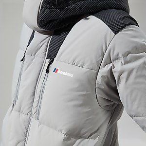 Women's Saffren Hooded Down Insulated Jacket - Grey/Black