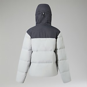 Women's Saffren Hooded Down Insulated Jacket - Grey/Black