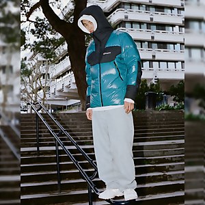 Men's URB Arkos Reflect Down Insulated Jacket - Turquoise - Black