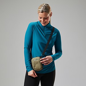 Women's 24/7 Half Zip Long Sleeve Tech Tee - Turquoise