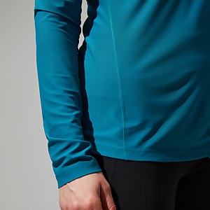 Women's 24/7 Half Zip Long Sleeve Tech Tee - Turquoise