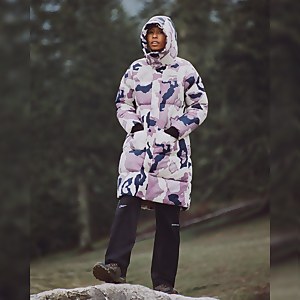 Women's Combust Reflect Long Insulated Jacket - Purple/Natural