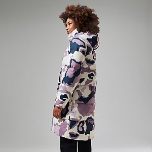 Women's Combust Reflect Long Insulated Jacket - Purple/Natural