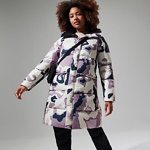 Women's Combust Reflect Long Insulated Jacket - Purple/Natural