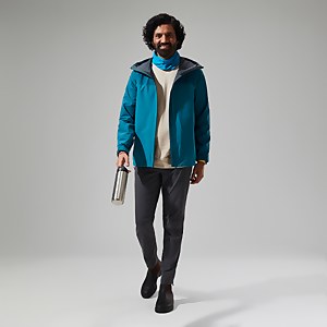 Men's Arnaby Hooded Waterproof Jacket Turquoise - L