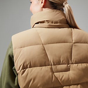 Embo 4in1 Daunenjacke für Damen - Naturfarben