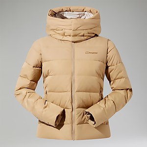 Embo 4in1 Daunenjacke für Damen - Naturfarben