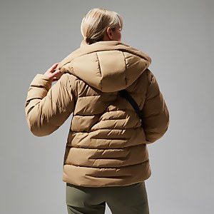 Embo 4in1 Daunenjacke für Damen - Naturfarben