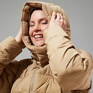 Embo 4in1 Daunenjacke für Damen - Naturfarben