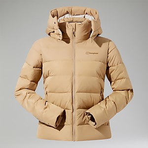 Embo 4in1 Daunenjacke für Damen - Naturfarben
