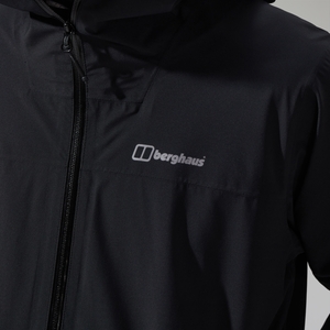 Wasserdichte Arnaby Herren-Kapuzenjacke Schwarz