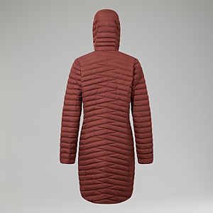 Nula Lange Micro Jacket für Damen - Braun