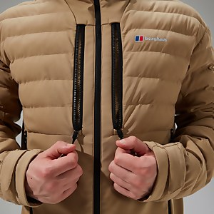 Men's Theran Hybrid Hooded Insulated Jacket - Natural