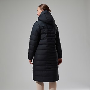 Embo 4in1 Long Daunenjacke für Damen - Schwarz